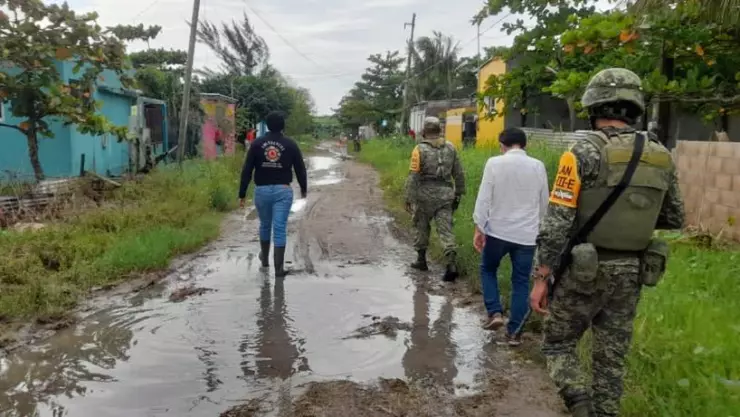 Fuertes lluvias en Veracruz afectaron viviendas