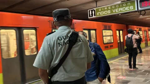 La jefa de Gobierno informó que elementos de la Guardia Nacional vigilarán el Metro CDMX