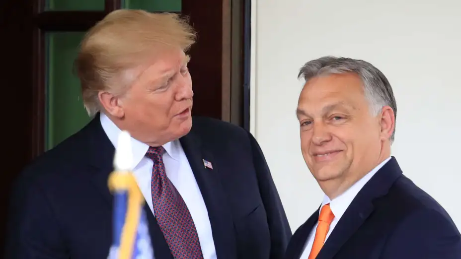 Donald Trump con Viktor Orbán.