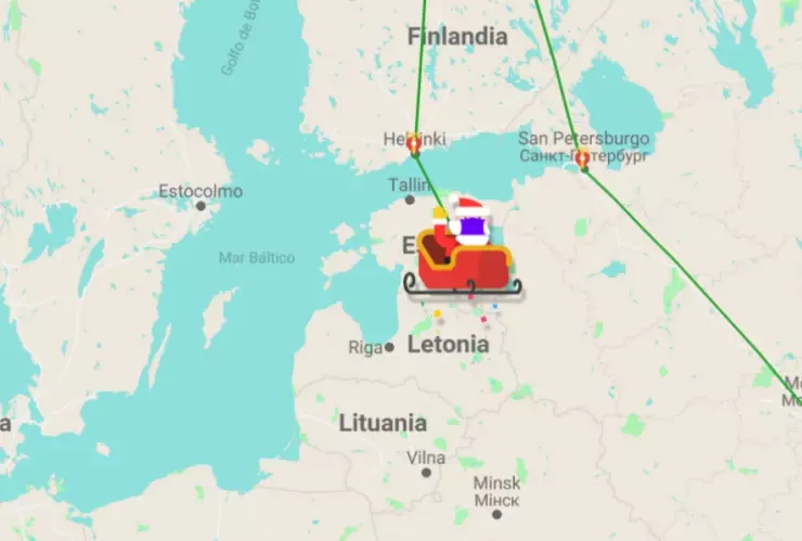 Santa Claus recorrido en vivo