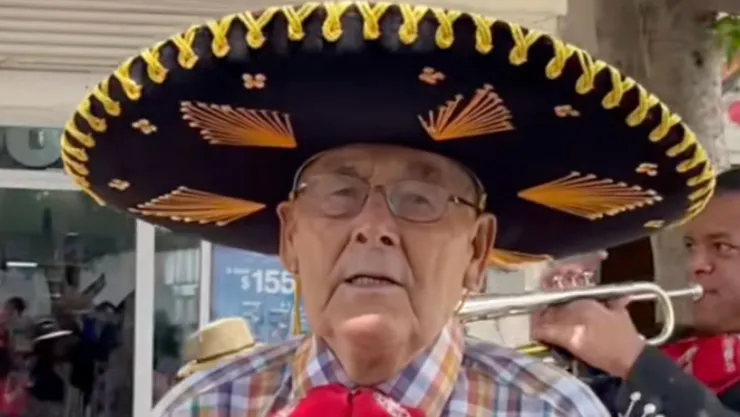 El abuelito chileno que cumplió su sueño de visitar México