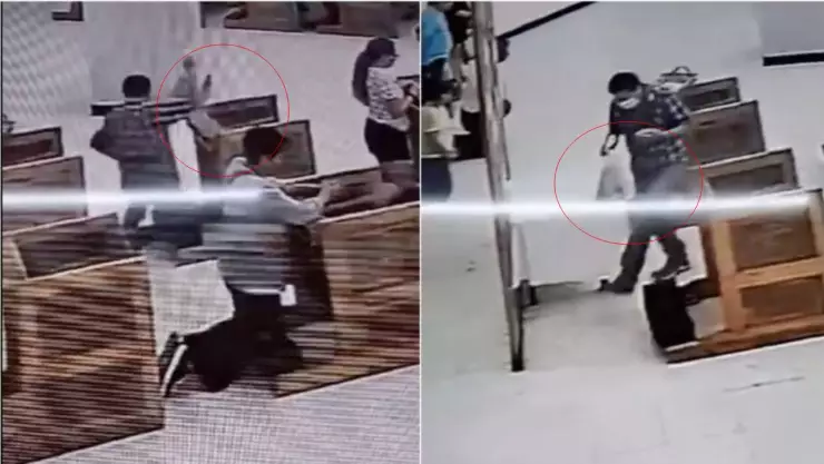 Video: ¡Ni temor a Dios! Captan a hombre robando a mujer mientras oraba en Iglesia.jpg