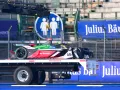El Neozelandés, Mitch Evans se mantuvo a la cabeza después de 45 minutos de carrera durante el E-Prix de la Fórmula E 2020.