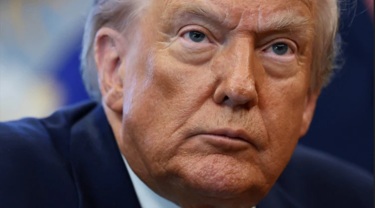 Toma cercana del presidente de Estados Unidos, Donald Trump el 17 de noviembre de 2025
