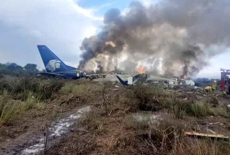 Accidente de avión de Aeroméxico en Durango