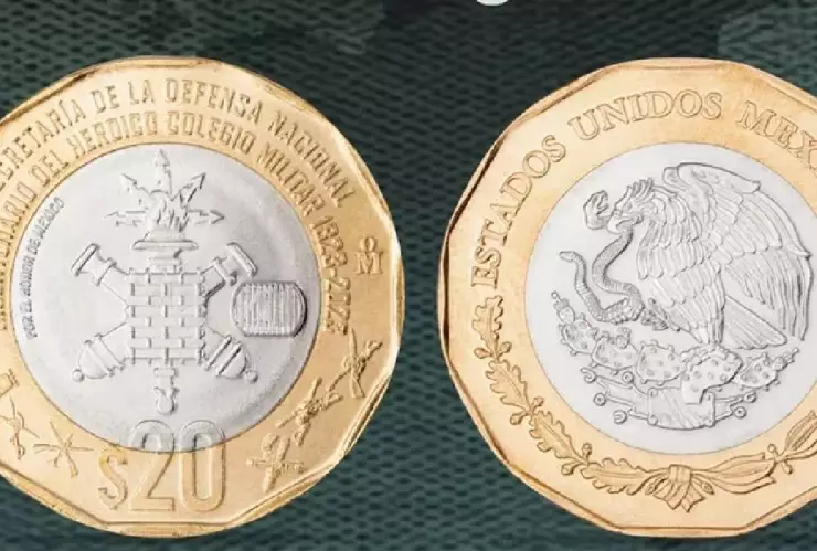 Así luce la NUEVA MONEDA de 20 pesos conmemorativa del Heroico Colegio Militar.jpg