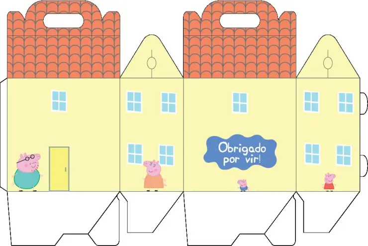 Plantillas de Peppa Pig para crear cajitas sorpresa y dulceros infantiles