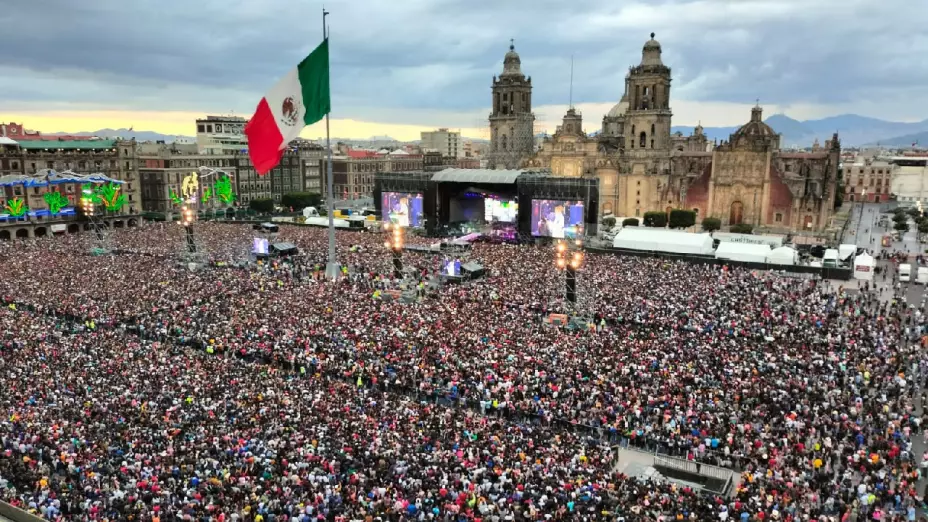 artistas mayor asistencia Zócalo récord
