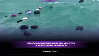 VIRAL: Barco en Tailandia pierde maletas durante tormenta