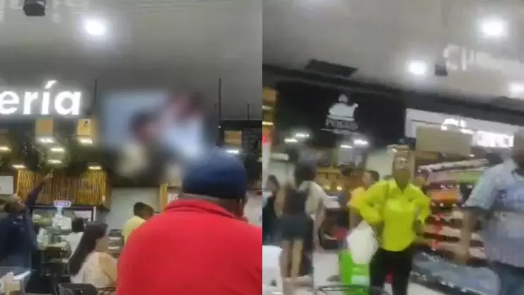 Proyectan película para adultos en súper