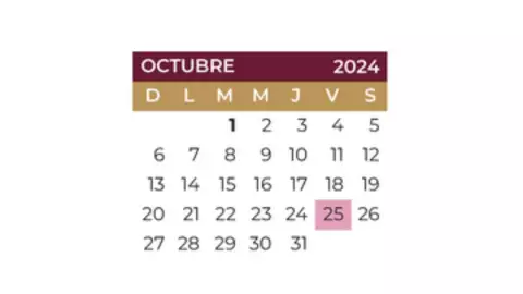 calendario escolar 2024-2025.