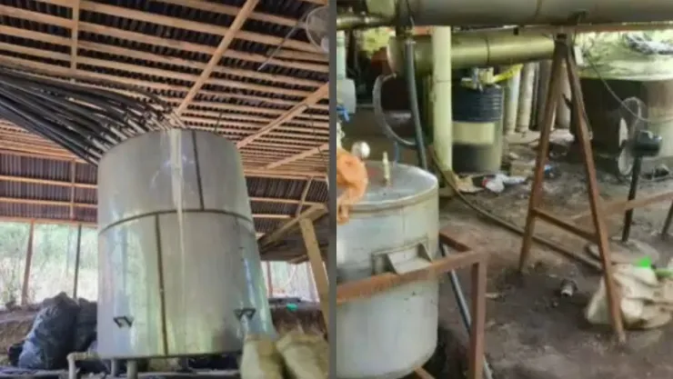 Ejército desmantela laboratorio clandestino con 2.5 toneladas de metanfetamina y arsenal