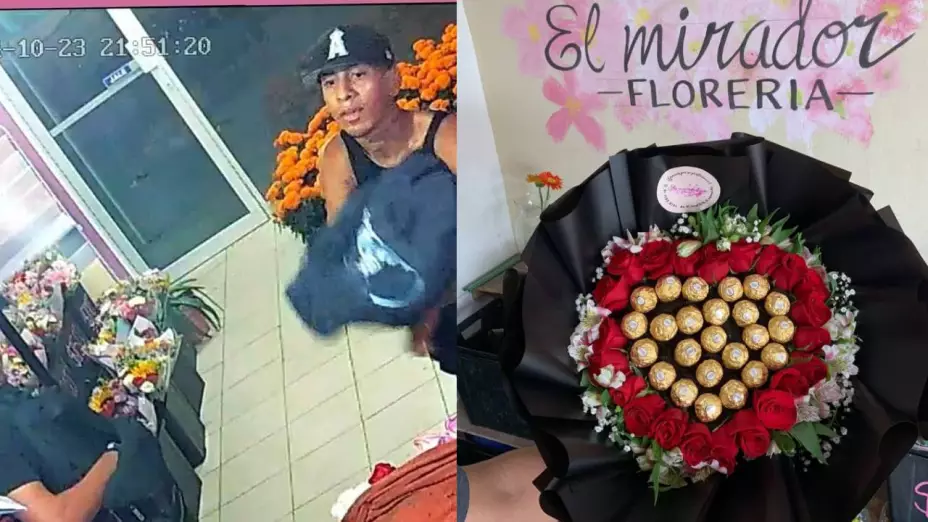 Ladrón roba ramo ‘buchón’