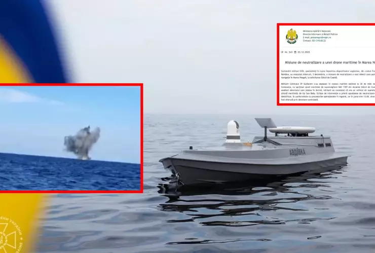 Rumania destruye dron en el Mar Negro y salva las rutas marítimas (VIDEO)