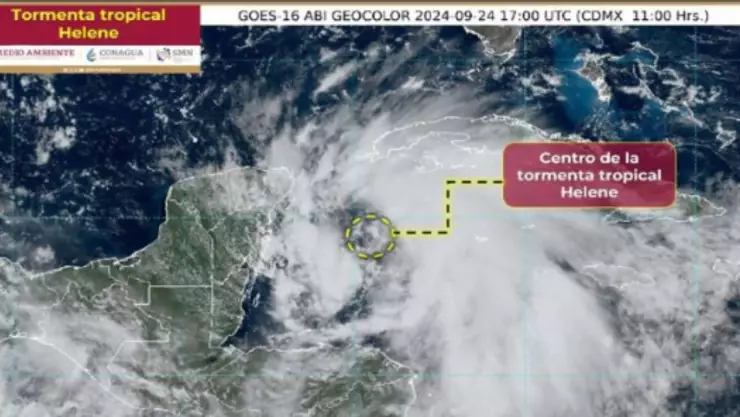 Esta es la ubicación de la TORMENTA TROPICAL ‘HELENE'; se acerca a CANCÚN HOY 24 de septiembre.jpg