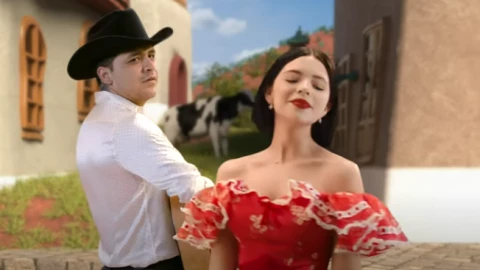 Christian Nodal y Ángela Aguilar