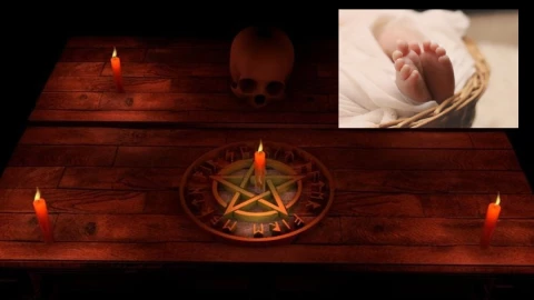 La mamá tenía al bebé sin ropa.