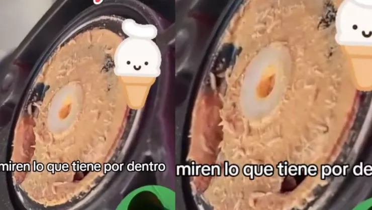 Gusanos en máquina de helado