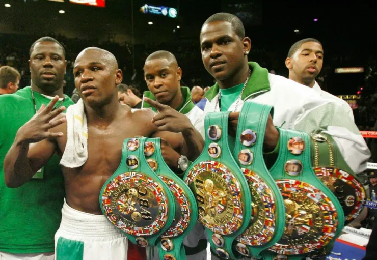 Cinturon del cmb Mayweather