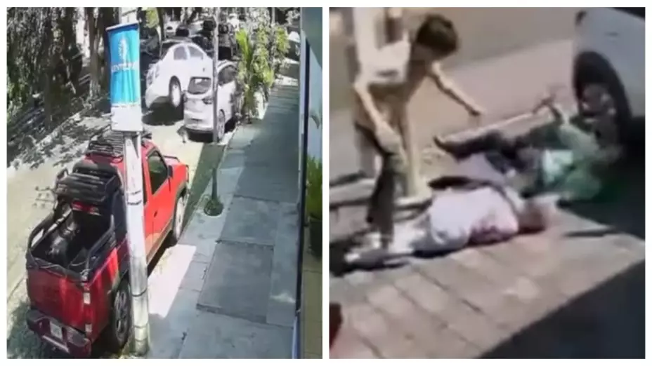 Adultos mayores sufren brutal golpiza por agresivo conductor que provocó accidente en Colima| VIDEO
