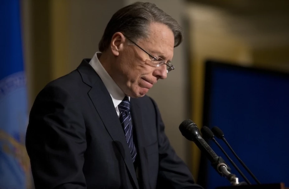 El vicepresidente ejecutivo de la Asociación Nacional del Rifle, Wayne LaPierre