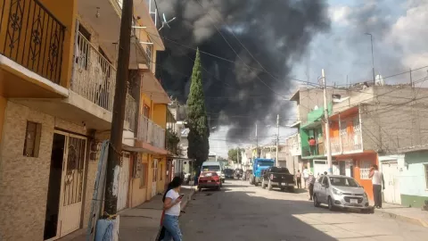 Incendio en Xalostoc
