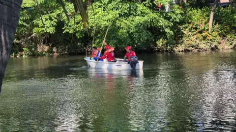hallazgo de un cuerpo siendo devorado por cocodrilos