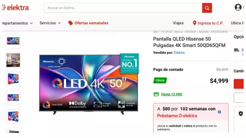 pantalla 50 pulgadas