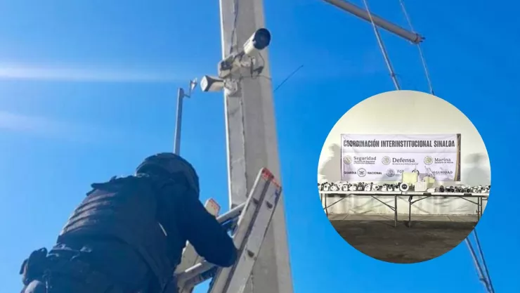 Quitan cámaras ilegales al norte de Culiacán