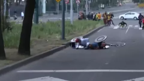 atletas paralimpicos caen en maratón cdmx