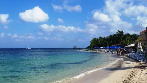 Playa San Francisco en Cozumel