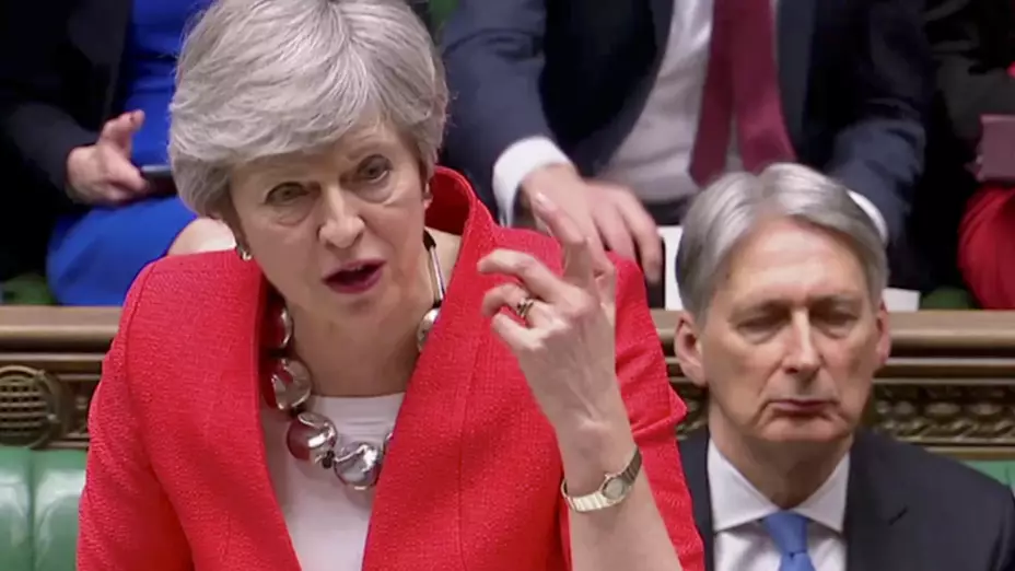 Theresa May en el Parlamento Brexit