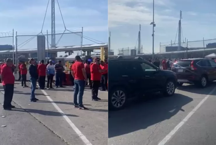 Taxistas de Tijuana bloquean la garita de San Ysidro hoy