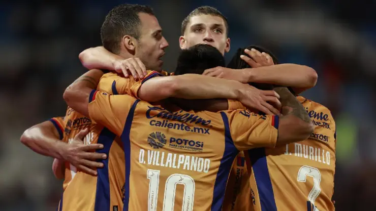 Atlético San Luis festeja gol contra Pachuca Jornada 6 Apertura 2023