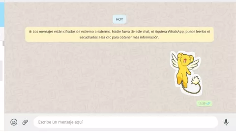WhatsApp Web stickers
