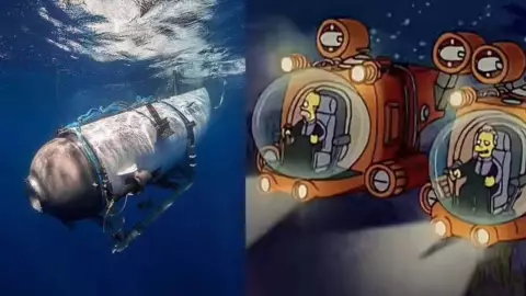 VIDEO_ Otra vez Los Simpsons; predicen desaparición de submarino Titán