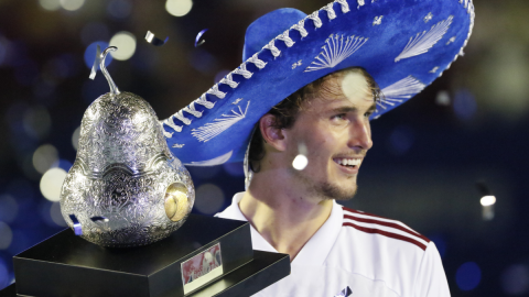 Alexander Zverev, campe&oacute;n del Abierto Mexicano de Tenis