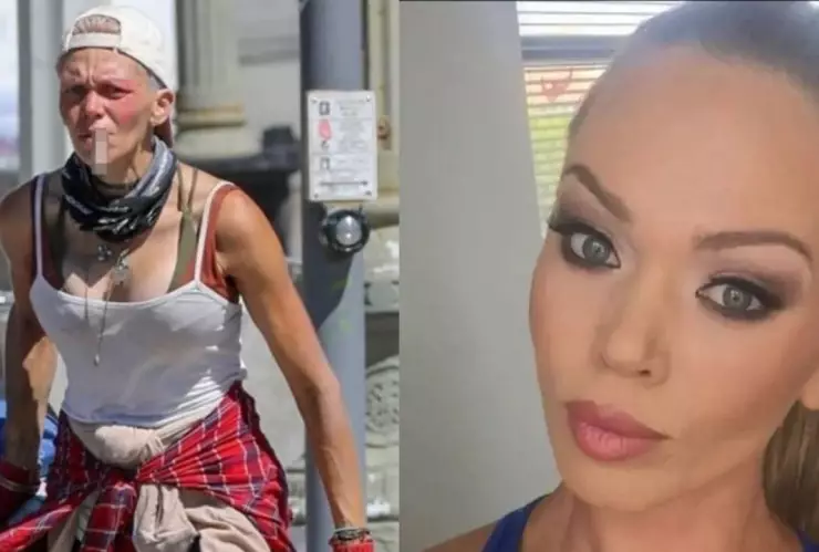 Reconocida actriz de Hollywood es captada viviendo como indigente y buscando basura