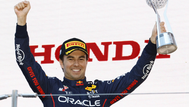 Checo P&eacute;rez, segundo en el Gran Premio de Jap&oacute;n