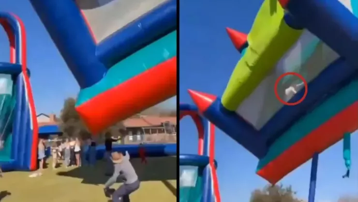 Video Castillo inflable sale volando y niños caen en evento escolar.jpg