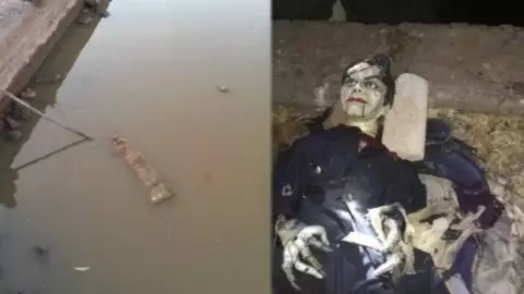 VIDEO El macabro hallazgo de muñeco ventrílocuo en el Río Bravo