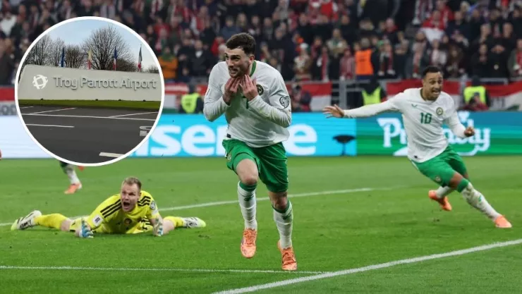 Aeropuerto de Dublin se renombra Troy Parrott tras el hat trick ante Hungría