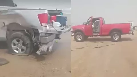 Accidente en Playa Bagdad en Matamoros