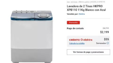 Estas son las lavadoras en oferta durante El Mejor Fin 2023