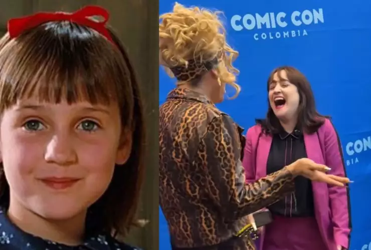 ¡Justo en mi infancia! La reacción viral de Mara Wilson al ver a su “malvada madre” de Matilda
