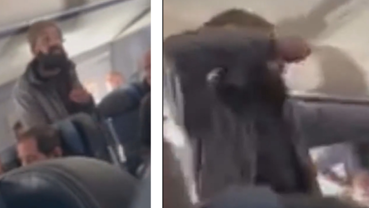 VIDEO_ Durante un vuelo sujeto apuñala a un sobrecargo