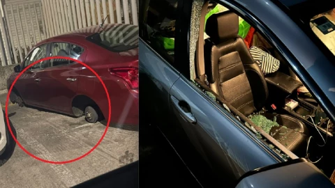 robo de llantas y cristalazos puebla