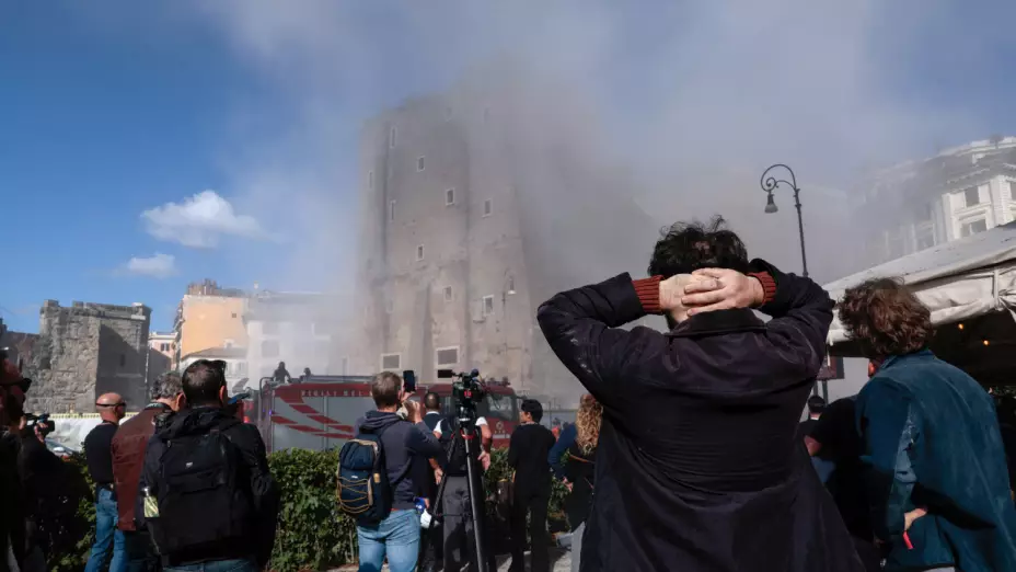 Torre dei Conti colapsa en centro de Roma
