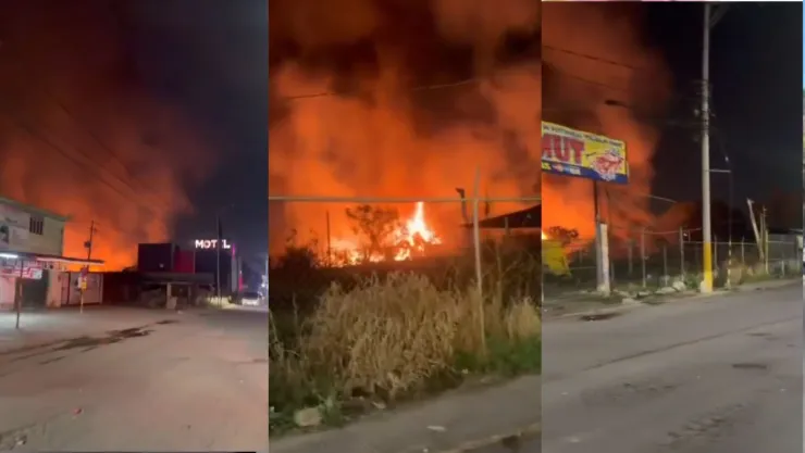 Fuerte explosión en bodega de Tultepec