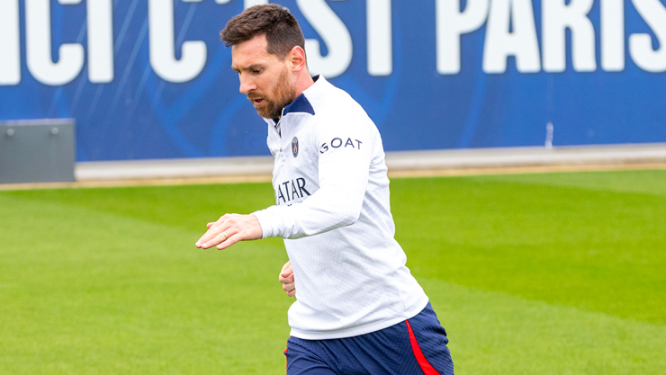 Lionel Messi entrena con el PSG